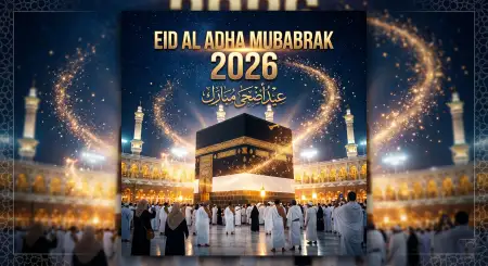 Eid Al Adha Mubarak 2026 Creative Islamic Social Post - Free Eid Al Adha Mubarak 2026 Download