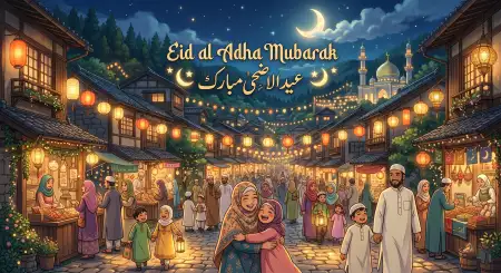 Eid Al Adha Mubarak 2026 Eid Festival Web Banner - Free Eid Al Adha Mubarak 2026 Download
