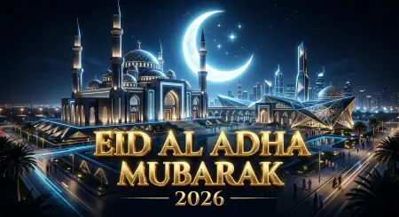 Eid Al Adha Mubarak 2026 Festive Greeting For Muslims - Free Eid Al Adha Mubarak 2026 Download