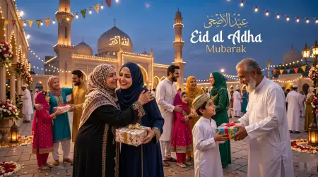 Eid Al Adha Mubarak 2026 Islamic Celebration Wallpaper - Free Eid Al Adha Mubarak 2026 Download