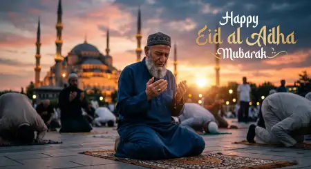 Free Eid Al Adha Mubarak 2026 Islamic Quote Wallpaper Image Download
