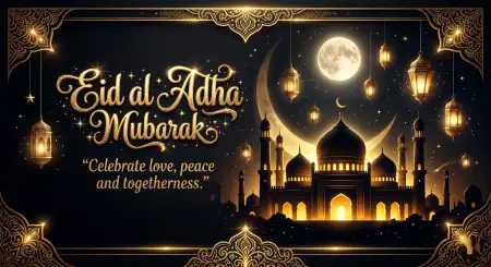 Free Eid Al Adha Mubarak 2026 Islamic Vector Social Banner Image Download