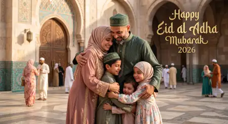 Free Eid Al Adha Mubarak 2026 Islamic Wallpaper For Desktop Image Download