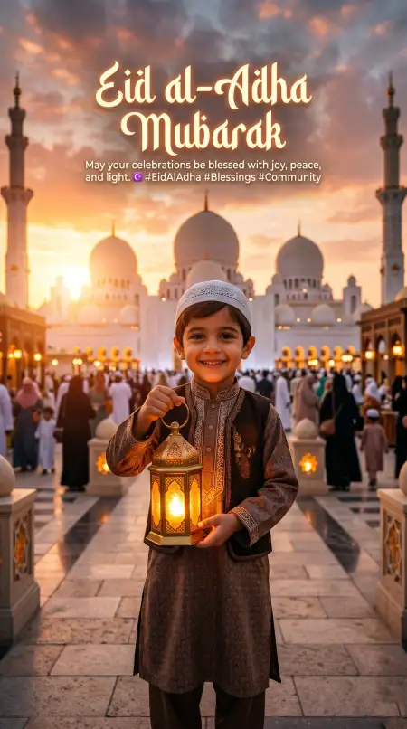 eid al adha mubarak 2026 social media post design