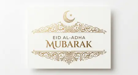 eid al adha mubarak 2026 stylish eid mubarak logo design