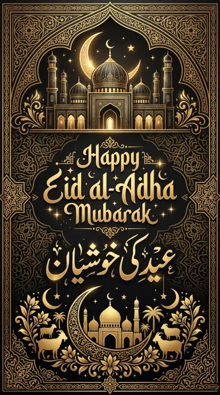 eid al adha mubarak 2026 stylish eid typography png