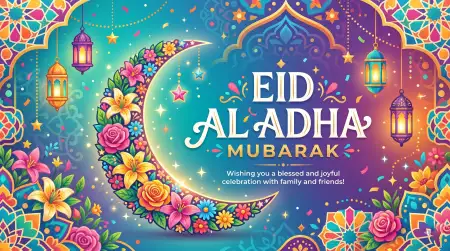 eid al adha mubarak 2026 stylish islamic mobile background
