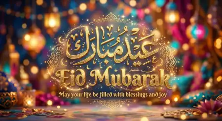 Eid Mubarak 2026 Wishes In English - Free Eid Mubarak 2026 Download