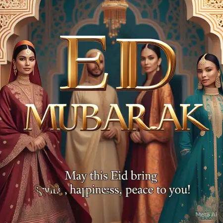 Eid Mubarak Wishes For Posters - Free Related Eid Mubarak Wishes Image