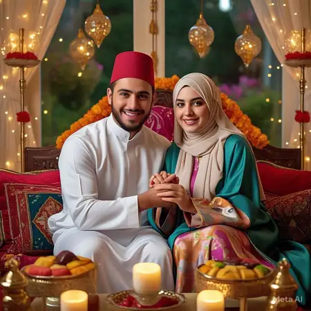 Free Eid Mubarak Wishes For Husband/wife Image Download