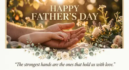 Free Elegant Fathers Day Greeting Card Design Image Download