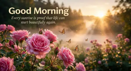 Free Elegant Floral Good Morning Quotes 2 Image Download