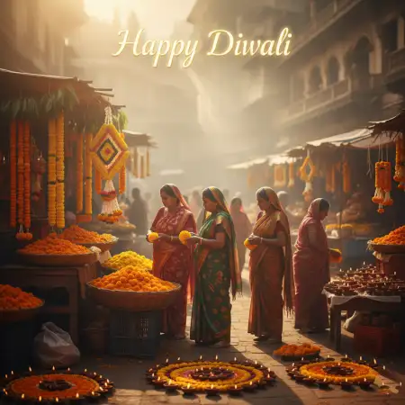 Elegant Happy Diwali 2025 Card Background - Free Happy Diwali 2025 Wishes Download