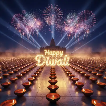 Elegant Happy Diwali Greetings 2025 Banner Design Ideas - Free Happy Diwali 2025 Download