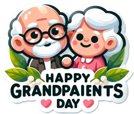Elegant Happy Grandparents Day Png Images For Photo Albums - Free Photo Download