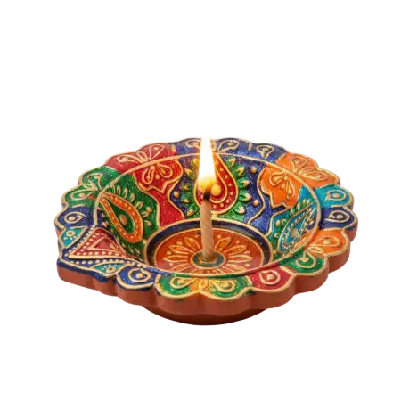 Elegant Single Diya Png For Pooja And Festival Art - Free Png Download