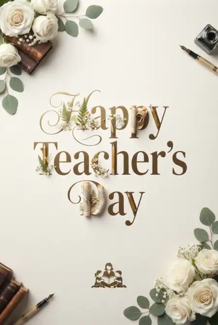 Free Elegant Teachers Day Cards Image Download