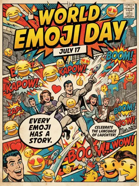 Emoji Day Linkedin Poster - Free World Emoji Day Poster 2026 Download