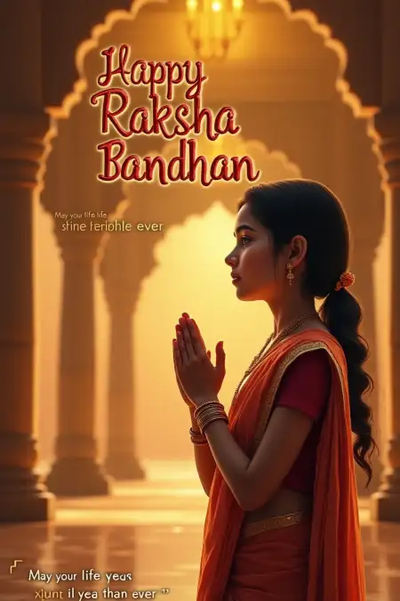 Emotional Rakhi Wishes For Sister In Hindi - Free Raksha Bandhan Wishes Download