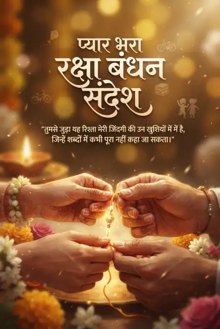 Emotional Raksha Bandhan Wishes In Hindi - Free Raksha Bandhan Ki Shubhkamnaye In Hindi Download