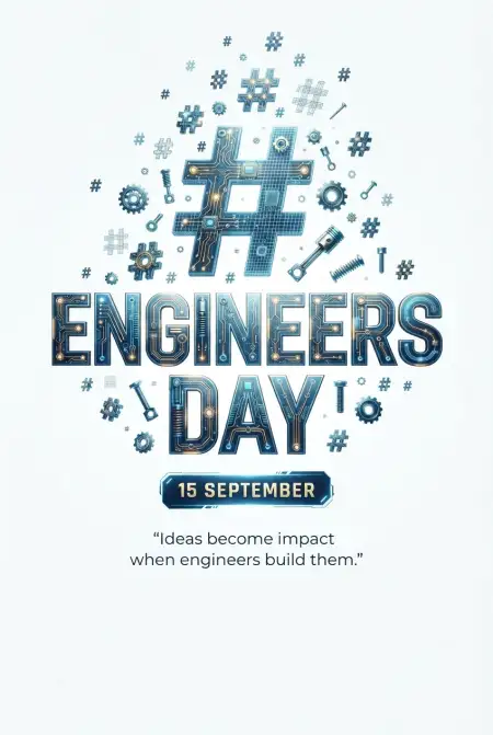 engineers day 2026 hashtags for social media - Engineers Day 2026