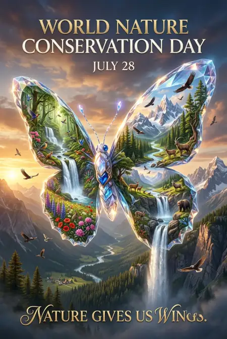 Environmental Awareness Digital Flyer - Free World Nature Conservation Day 2026 Download