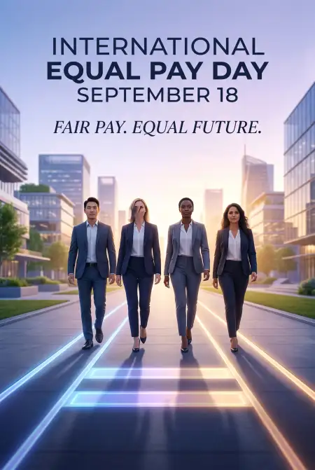 equal pay for equal work poster 2026 - International Equal Pay Day