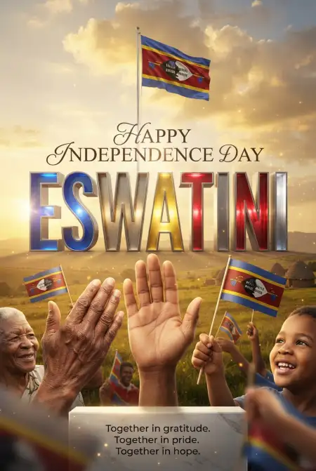Eswatini Independence Day 2026 Wishes - Free Eswatini Independence Day 2026 Download