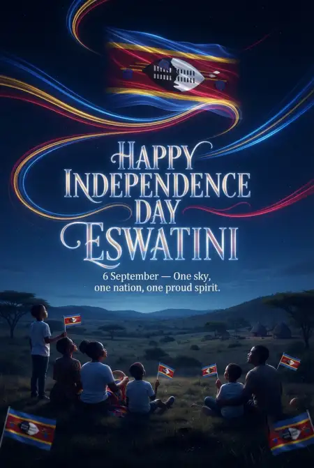 Eswatini Independence Day 6 September Greeting Images - Free Eswatini Independence Day 2026 Download
