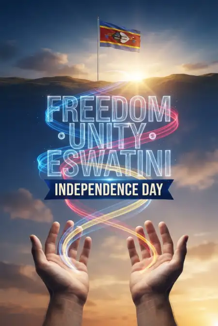 Eswatini Independence Day Flag Background - Free Eswatini Independence Day 2026 Download