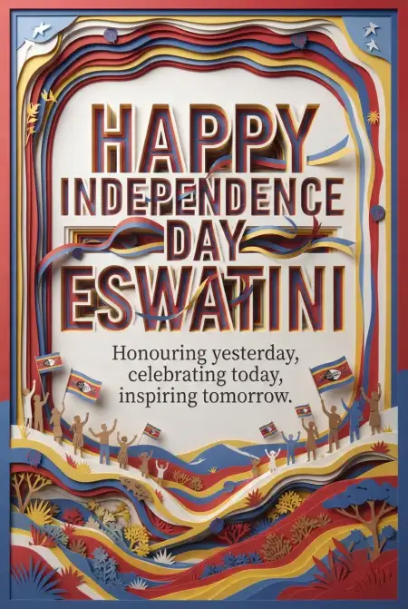 Eswatini Independence Day Greeting Card 2026 - Free Eswatini Independence Day 2026 Download