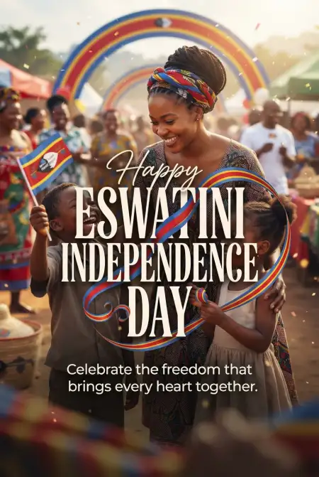 Eswatini Independence Day Patriotic Status For Whatsapp - Free Eswatini Independence Day 2026 Download