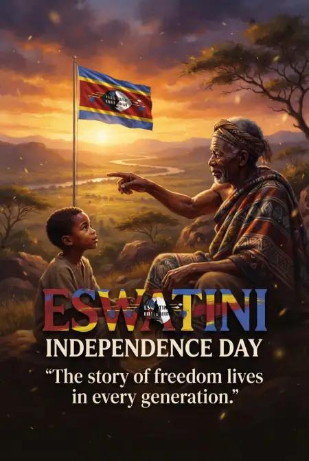 Eswatini Independence Day Social Media Post 2026 - Free Eswatini Independence Day 2026 Download