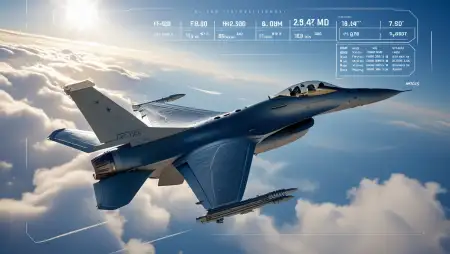 F16 Fighter Jet Flying In Sky Background - Free Background Download