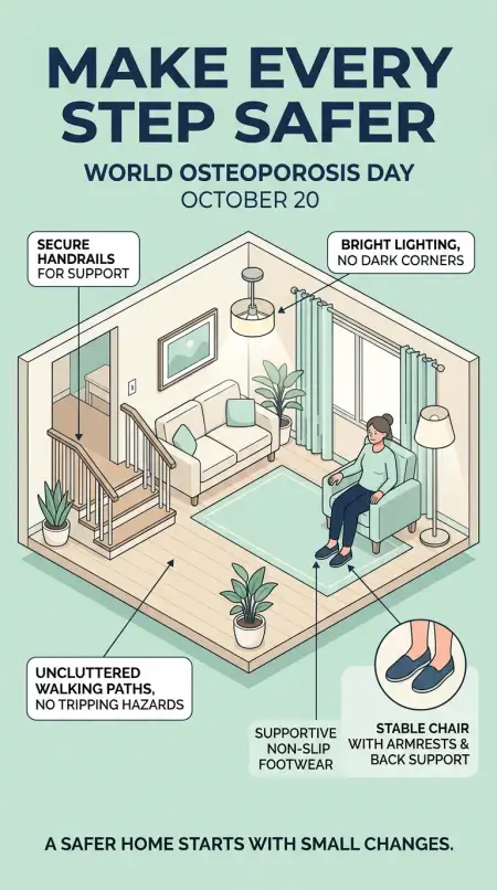fall prevention for osteoporosis patients poster