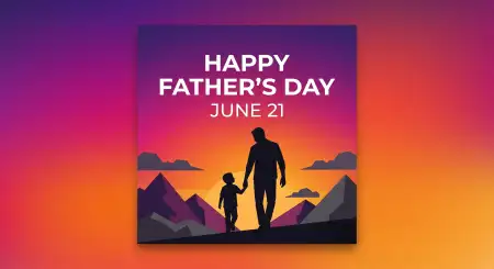 Fathers Day 2026 Greeting Card Template - Free Fathers Day 2026 Download