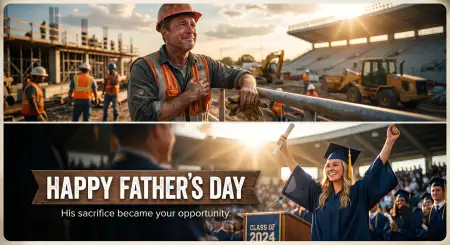 Free Fathers Day 2026 Linkedin Appreciation Post Transparent PNG Download