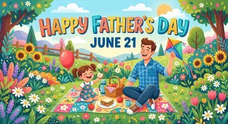 Fathers Day 2026 Online Celebration Graphics - Free Fathers Day 2026 Download