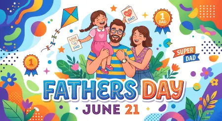 Fathers Day 2026 Social Sharing Graphics - Free Fathers Day 2026 Download