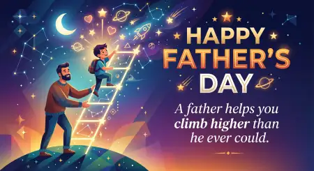 Free Fathers Day 2026 Typography Design Transparent PNG Download