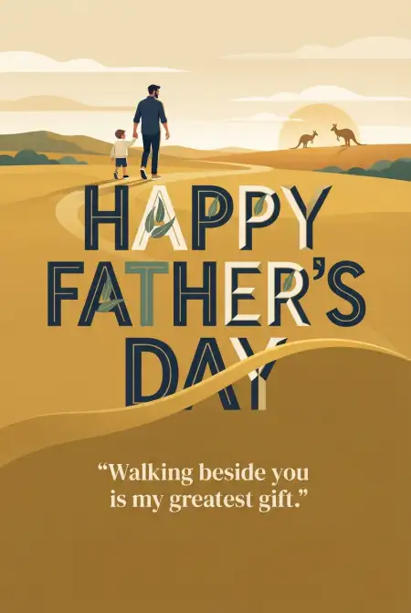 Free Fathers Day Australia 2026 Greeting Cards Image Download