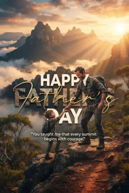 Free Fathers Day Australia 2026 Instagram Greeting Images Image Download