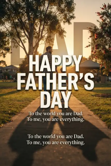 Free Fathers Day Australia 2026 Messages Image Download
