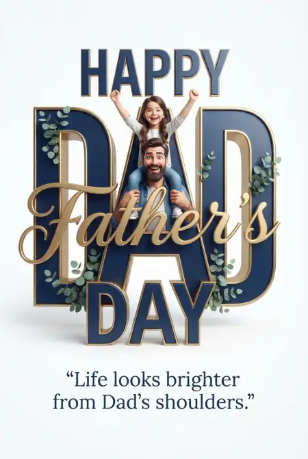 Free Fathers Day Australia 2026 Typography Png Image Download