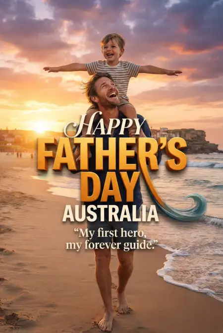 Free Fathers Day Australia 2026 Wishes Image Download