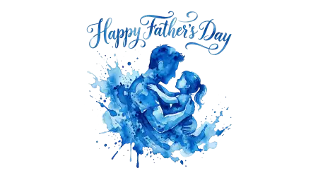 Fathers Day Blue Theme Png - Free Fathers Day Png Download