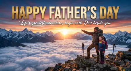 Free Fathers Day Greeting Card 4k Design Image Download