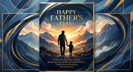 Free Fathers Day Greeting Card With Tie Design Image Download