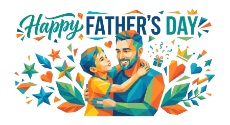 Fathers Day Png Vector Style - Free Fathers Day Png Download