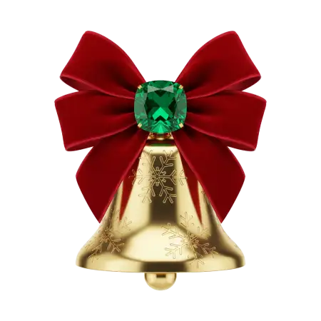 Free Flat Design Christmas Bells Png Vector Style PNG Image Download